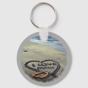 Porte-clés J'aime Maui