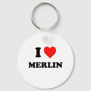 Porte-clés J'aime MERLIN