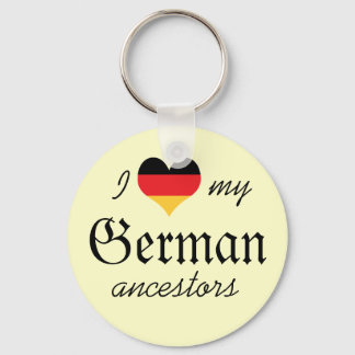 Porte-clés J'aime mes ancêtres allemands Porte - clé