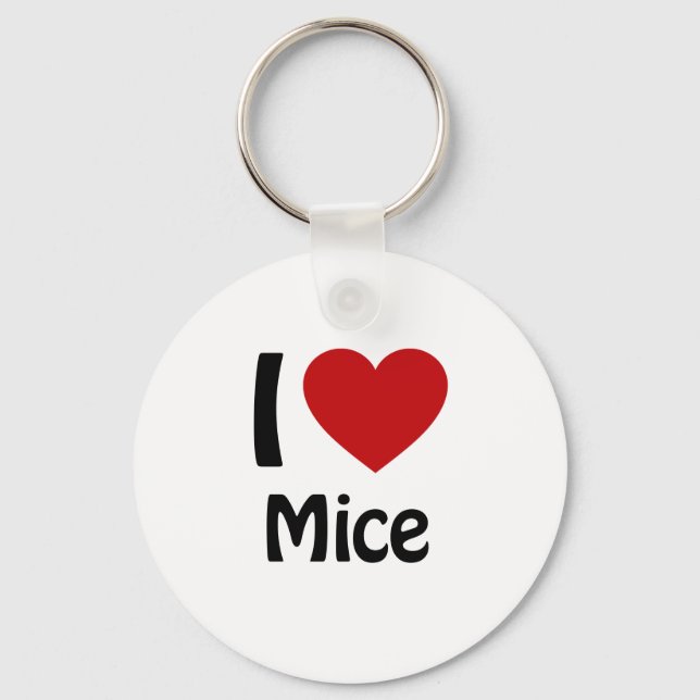 Porte-clés J'aime Mice (Recto)