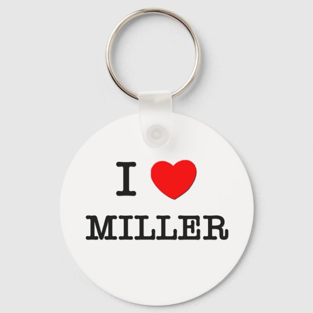 Porte-clés J'aime Miller (Recto)