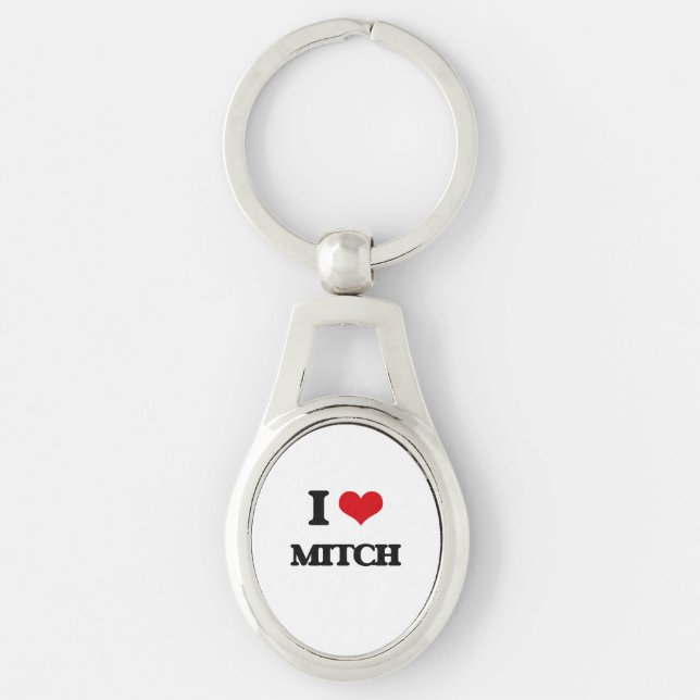Porte-clés J'aime Mitch (Devant)