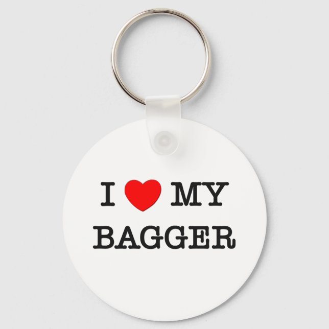 Porte-clés J'Aime Mon BAGGER (Recto)