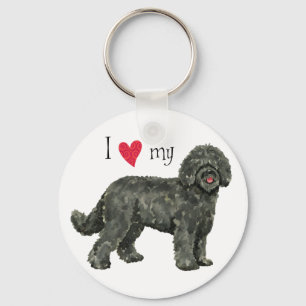 Porte-clés J'aime mon Barbet