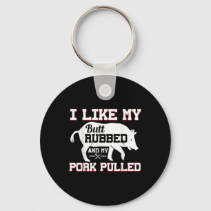 Porte-clés J'Aime Mon Beurre Rubbed Funny Grillades Barbecue 