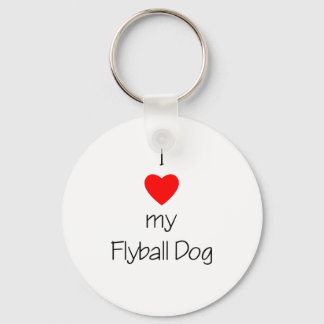 Porte-clés J'Aime Mon Chien De Flyball
