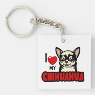 Porte-clés J'Aime Mon Chihuahua
