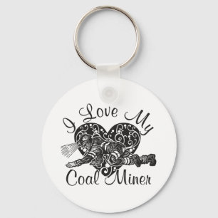 Porte-clés j'aime mon mineur