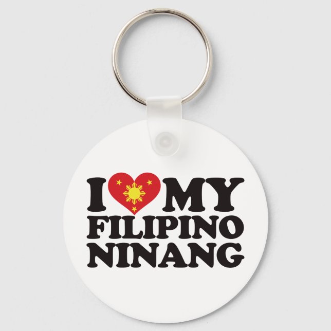 Porte-clés J'Aime Mon Ninang Philippin (Recto)