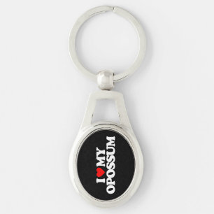 PORTE-CLÉS J'AIME MON OPOSSUM