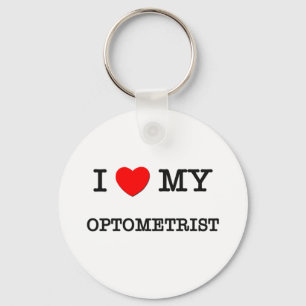 Porte-clés J'aime mon OPTOMÉTRISTE