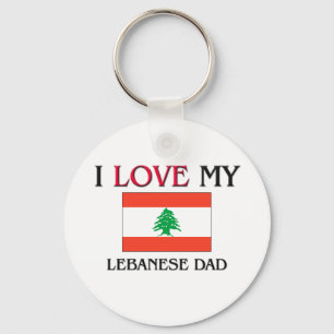 Porte-clés J'aime mon papa libanais