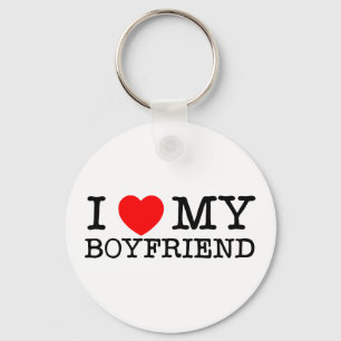 Porte-clés J'aime mon petit ami