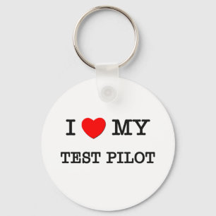 Porte-clés J'aime mon PILOTE d'ESSAI