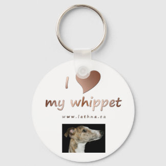 Porte-clés J'aime mon porte - clé whippet