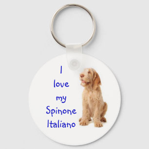 Porte-clés - "j'aime mon Spinone Italiano".