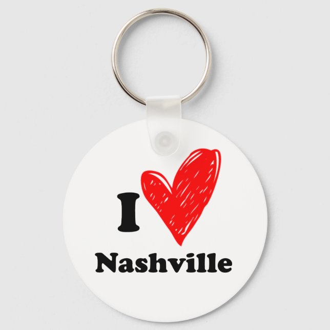 Porte-clés J'aime Nashville (Recto)