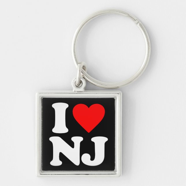 PORTE-CLÉS J'AIME NJ (Devant)