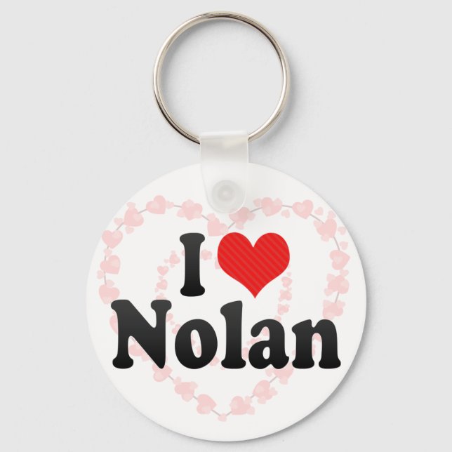 Porte-clés J'aime Nolan (Recto)