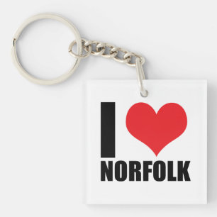 Porte-clés J'aime Norfolk