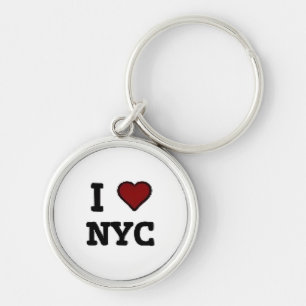 Porte-clés J'aime NYC cœur