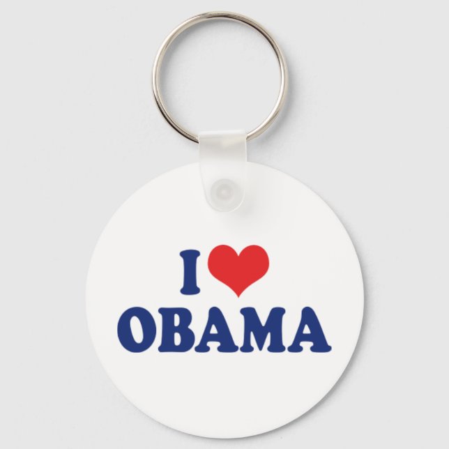 Porte-clés J'aime Obama (Recto)