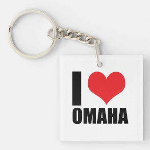 Porte-clés J'aime Omaha