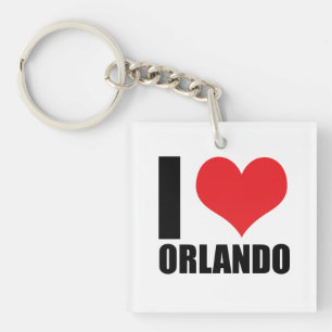 Porte-clés J'aime Orlando