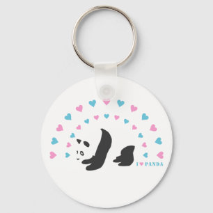 Porte-clés J'aime Panda