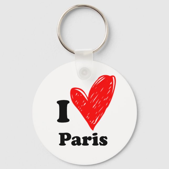 Porte-clés J'aime Paris (Recto)