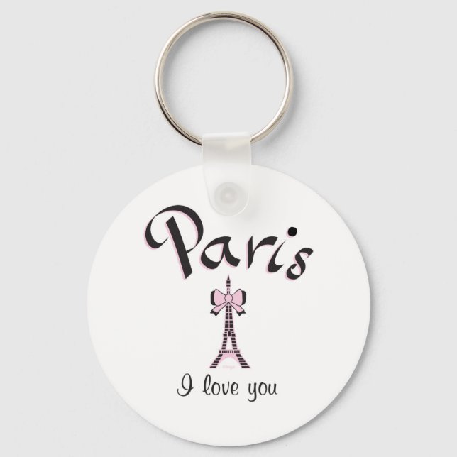 Porte-clés J'aime Paris (Recto)