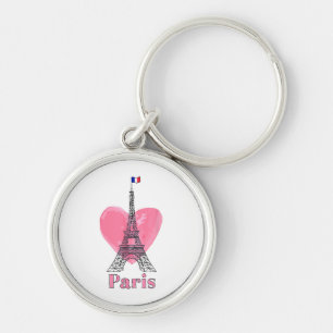 Porte-clés J'aime Paris Tour Eiffel France Cadeau