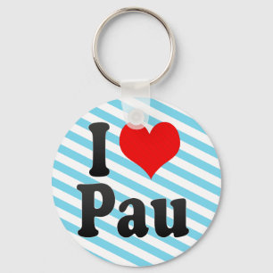 Porte-clés J'aime Pau, France