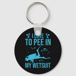 Porte-clés J'Aime Pisser Dans Mon Wetsuit Drôle Plongée Scuba