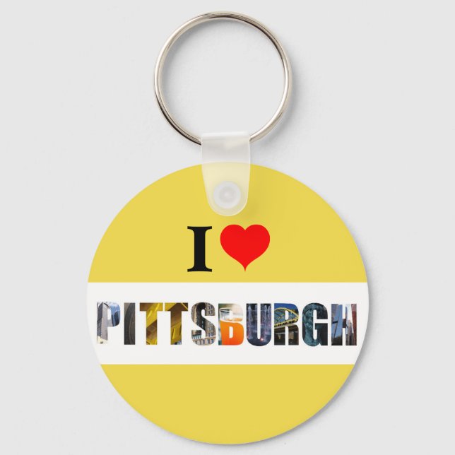 Porte-clés J'aime Pittsburgh (Recto)