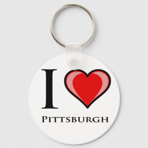 Porte-clés J'aime Pittsburgh