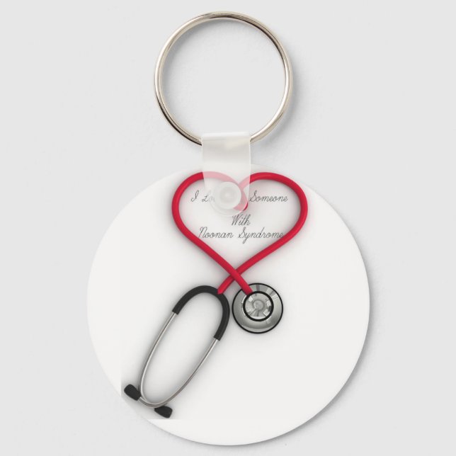 Porte-clés J'aime quelqu'un avec un porte - clé du syndrome d (Recto)