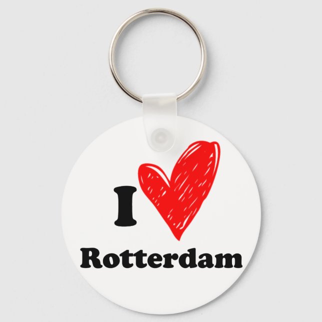 Porte-clés J'aime Rotterdam (Recto)