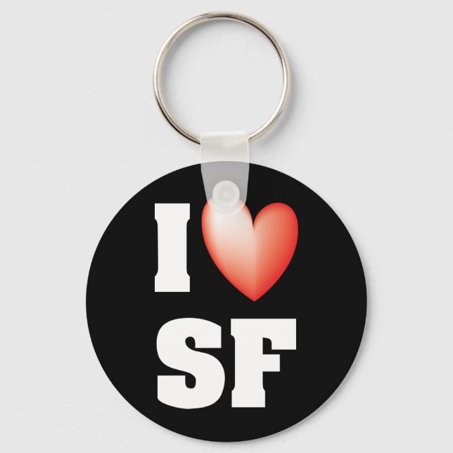 Porte-clés J'aime San Francisco (Recto)