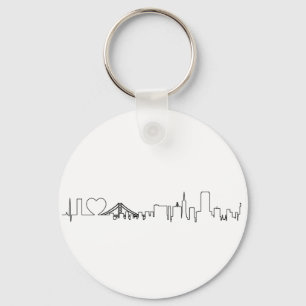 Porte-clés J'aime San Francisco dans un style extraordinaire