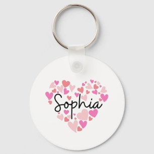Porte-clés J'aime Sophia