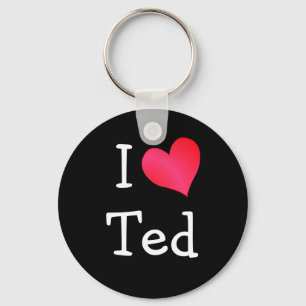 Porte-clés J'aime Ted