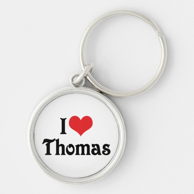 Porte-clés J'aime Thomas (Devant)