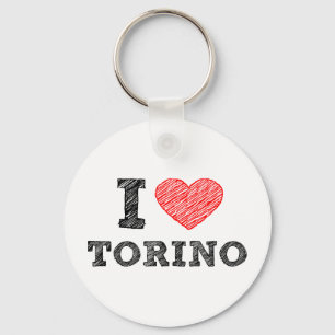 Porte-clés J'aime Torino