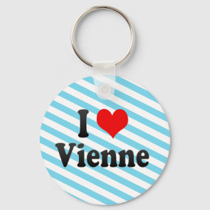 Porte-clés J'aime Vienne, France