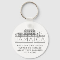 Jamaica Stylisated Skyline| Custom Slogan