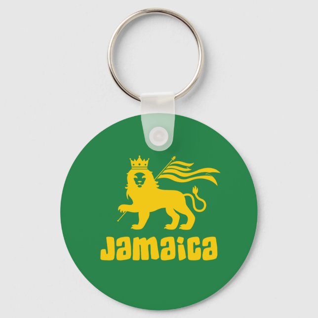 Porte-clés Jamaïque Rasta Lion (Recto)