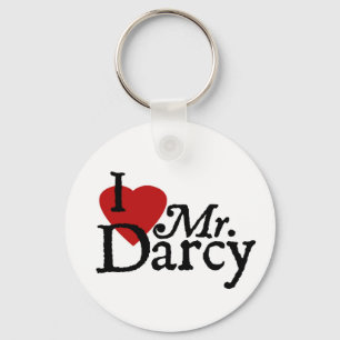Porte-clés Jane Austen J'AIME M. Darcy
