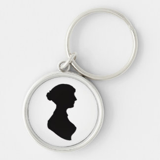Porte-clés Jane Austen's Silhouette on a  Keychain