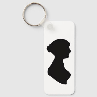 Porte-clés Jane Austen's Silhouette & quote on a  Keychain